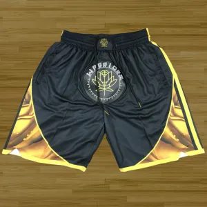 Warriors - Retro Shorts - Black & Gold