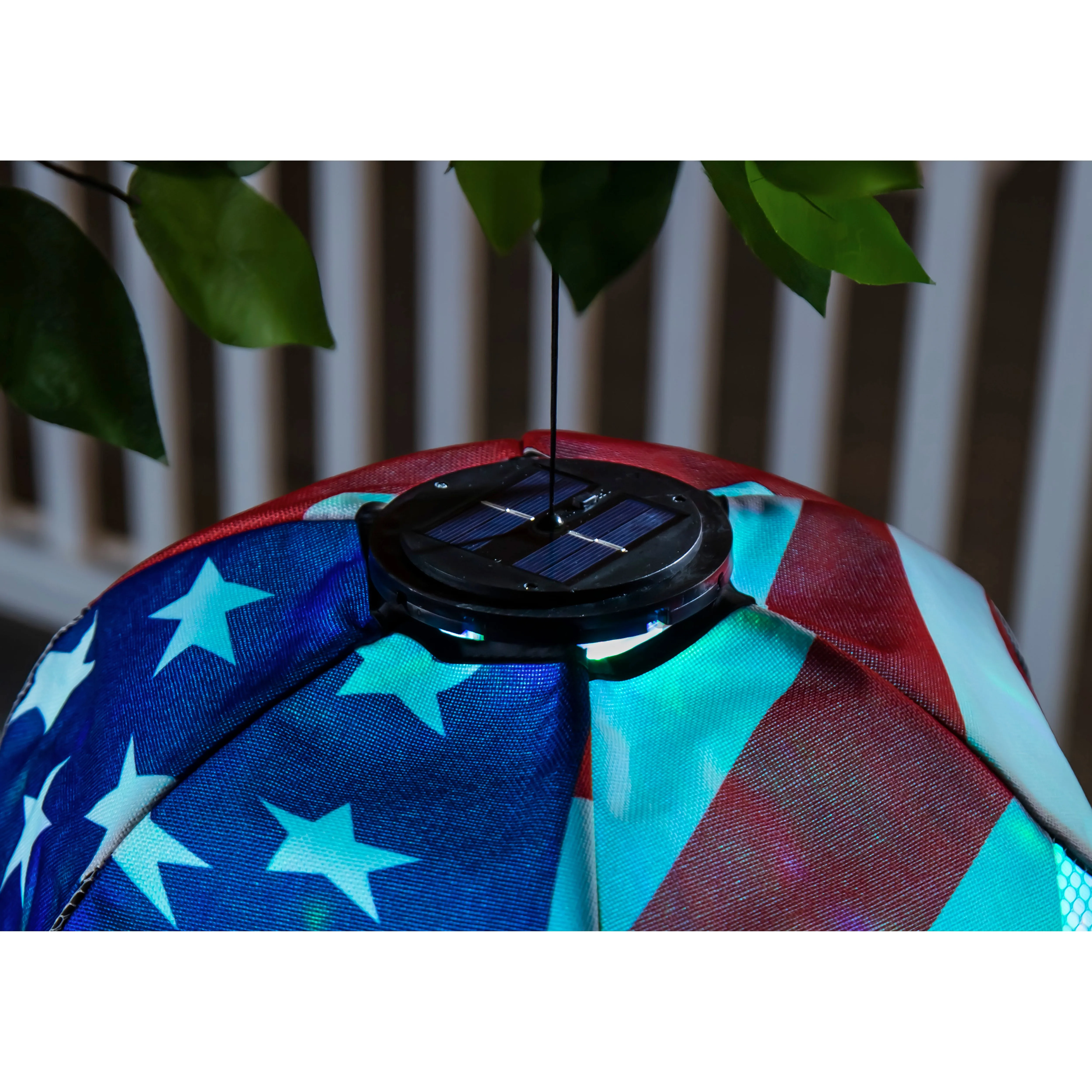 Waving American Flag Animated Lit Balloon Spinner,45ba422sl