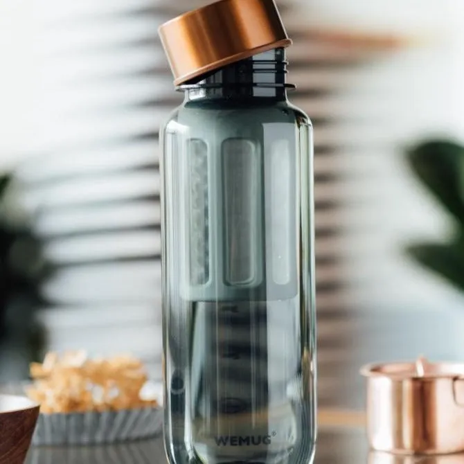 WEMUG Copper Brew Bottle S550/S650 with filter, BPA Free, coffee lover on-the-go