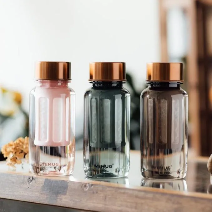 WEMUG Copper Brew Bottle S550/S650 with filter, BPA Free, coffee lover on-the-go