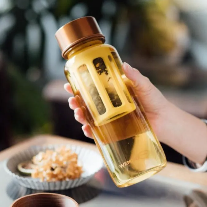 WEMUG Copper Brew Bottle S550/S650 with filter, BPA Free, coffee lover on-the-go