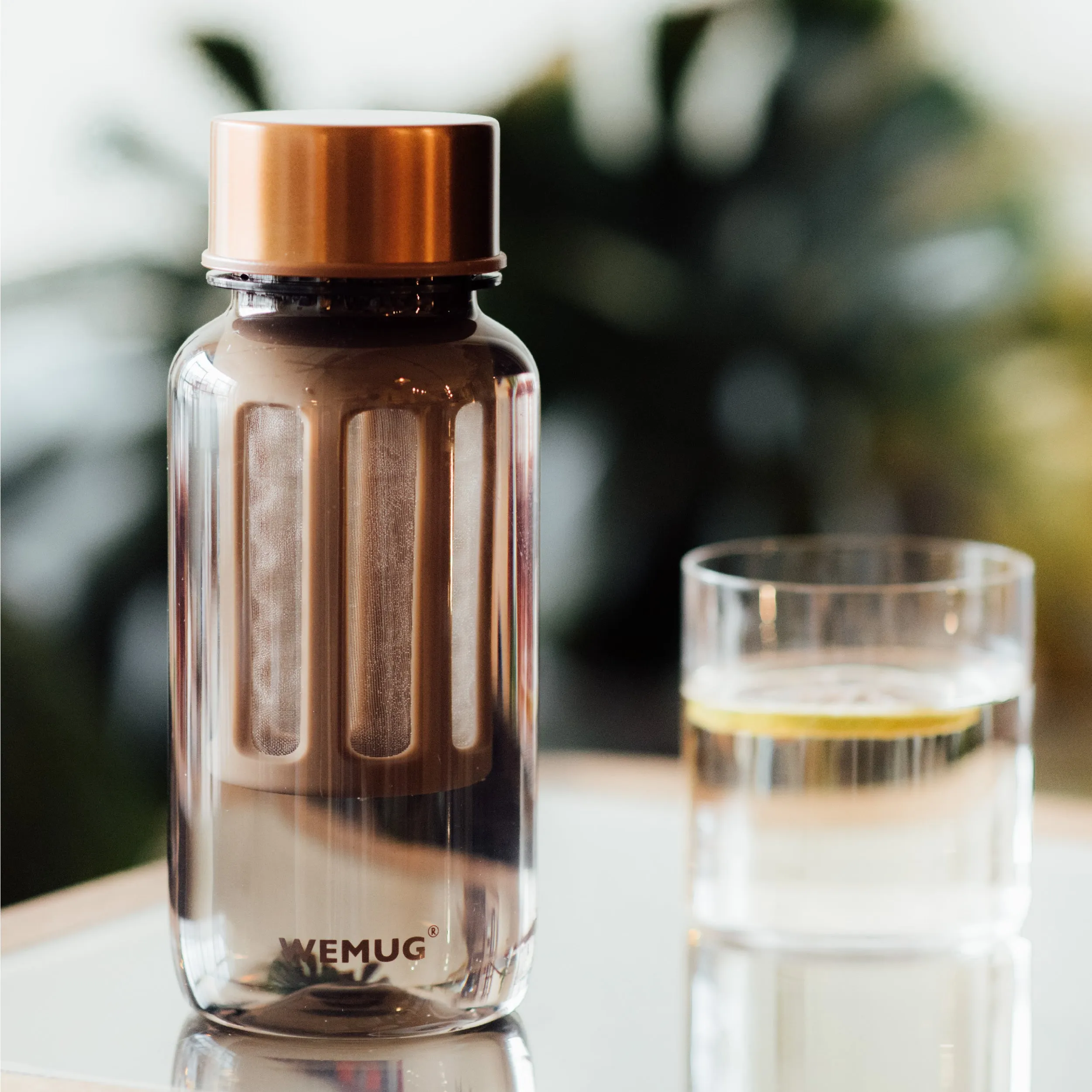 WEMUG Copper Brew Bottle S550/S650 with filter, BPA Free, coffee lover on-the-go