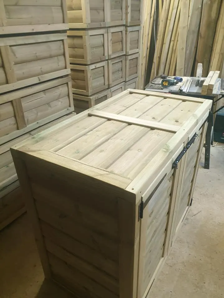 Wheelie Bin Box Storage Unit