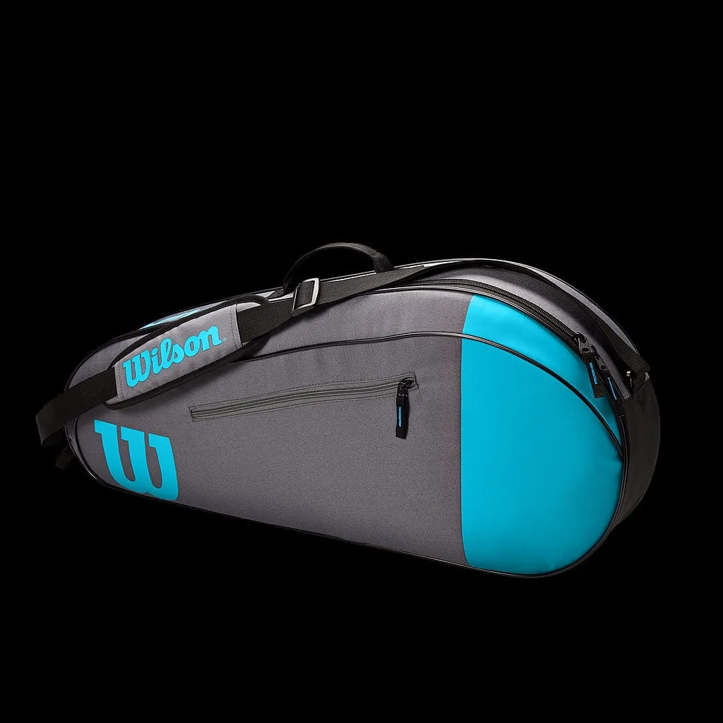 Wilson Team Collection 3 Racket Bag - Blue / Grey