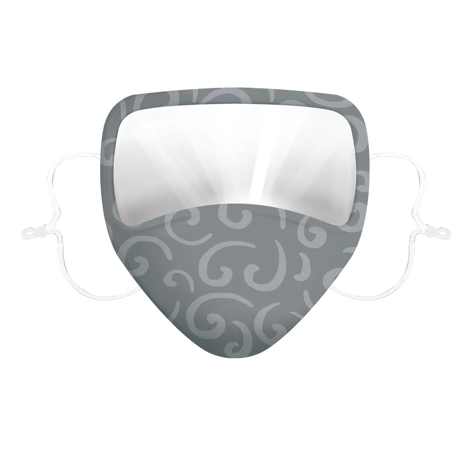Women's Antimicrobial Non-Medical Cotton Face Mask w/ Visor, 2 Designs, 12 of each, 24 pcs total,7cdu100