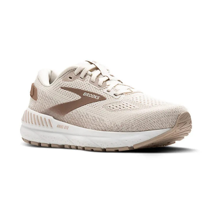 WOMEN'S BROOKS ARIEL GTS 24 WIDE 1204141D135 COLOR:  COCONUT/CHATEAU/PORTABELLA