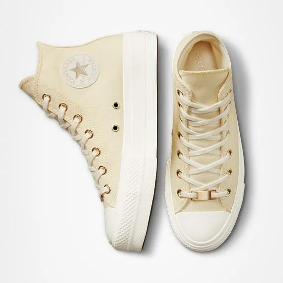 Womens Chunk Taylor Lift Elevated Gold Hi | Mums Potato Salad/Light Gold/Ergret