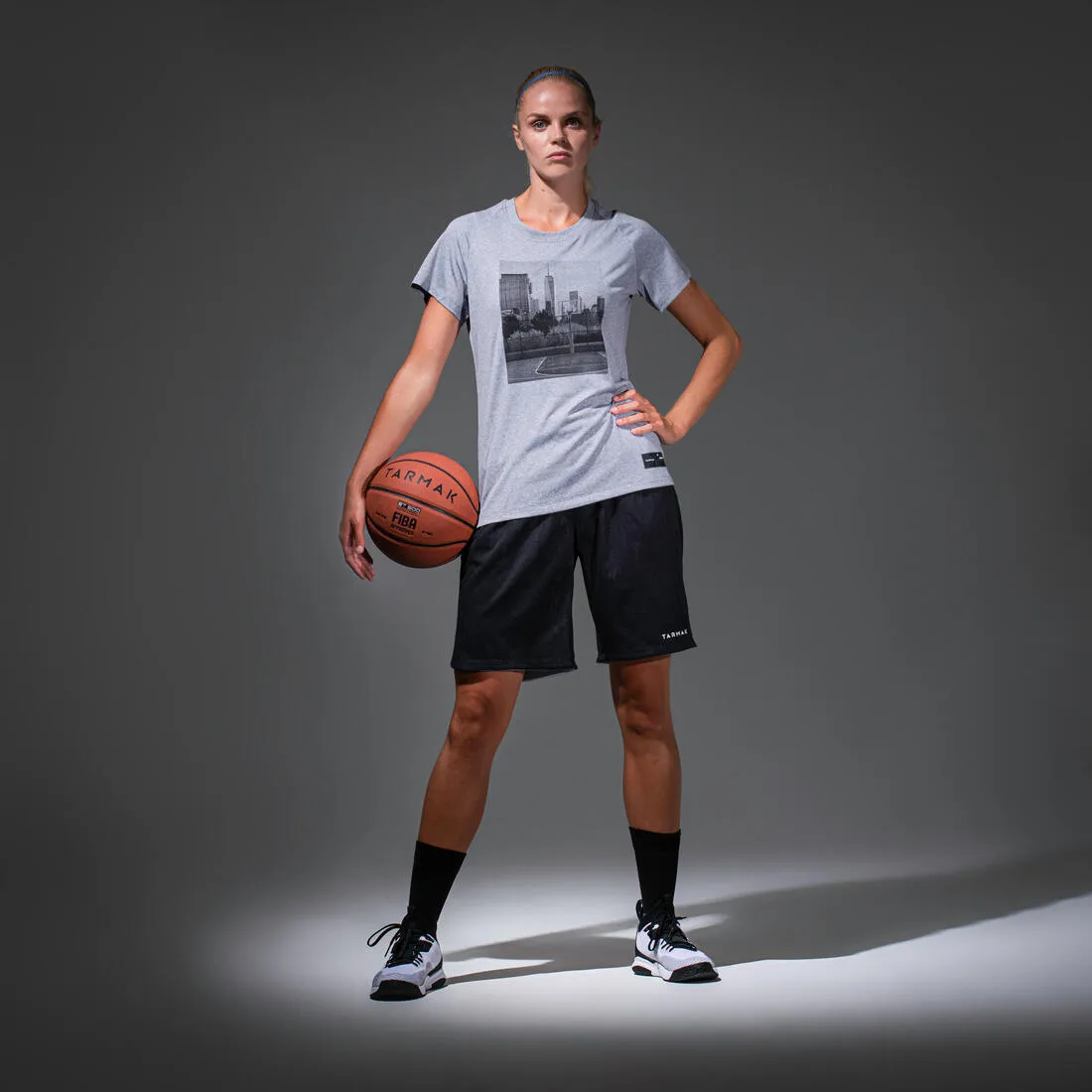 Women's Intermediate Basketball T-Shirt / Jersey TS500 - Sky