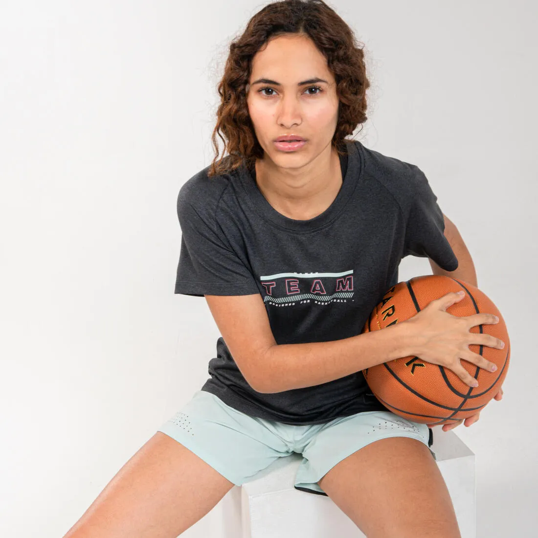 Women's Intermediate Basketball T-Shirt / Jersey TS500 - Sky