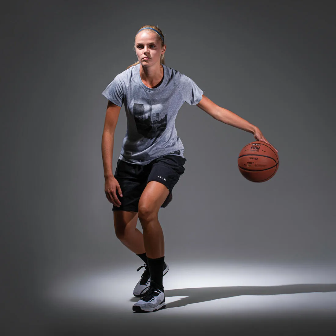 Women's Intermediate Basketball T-Shirt / Jersey TS500 - Sky