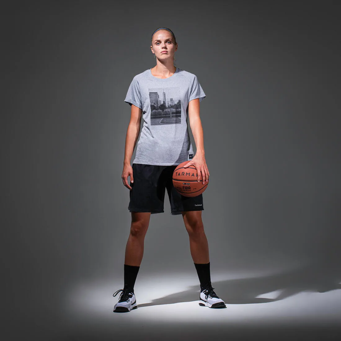 Women's Intermediate Basketball T-Shirt / Jersey TS500 - Sky
