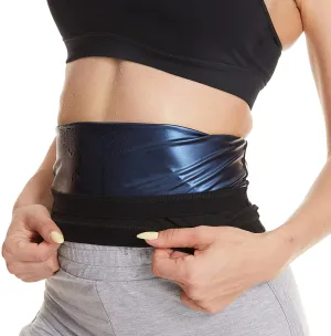 Women's Sauna Suit Waist Trimmer Polymer Sauna Belt Sweat Enhancing Body Shaper for Slimming Waist Trianer Workout Shapewear