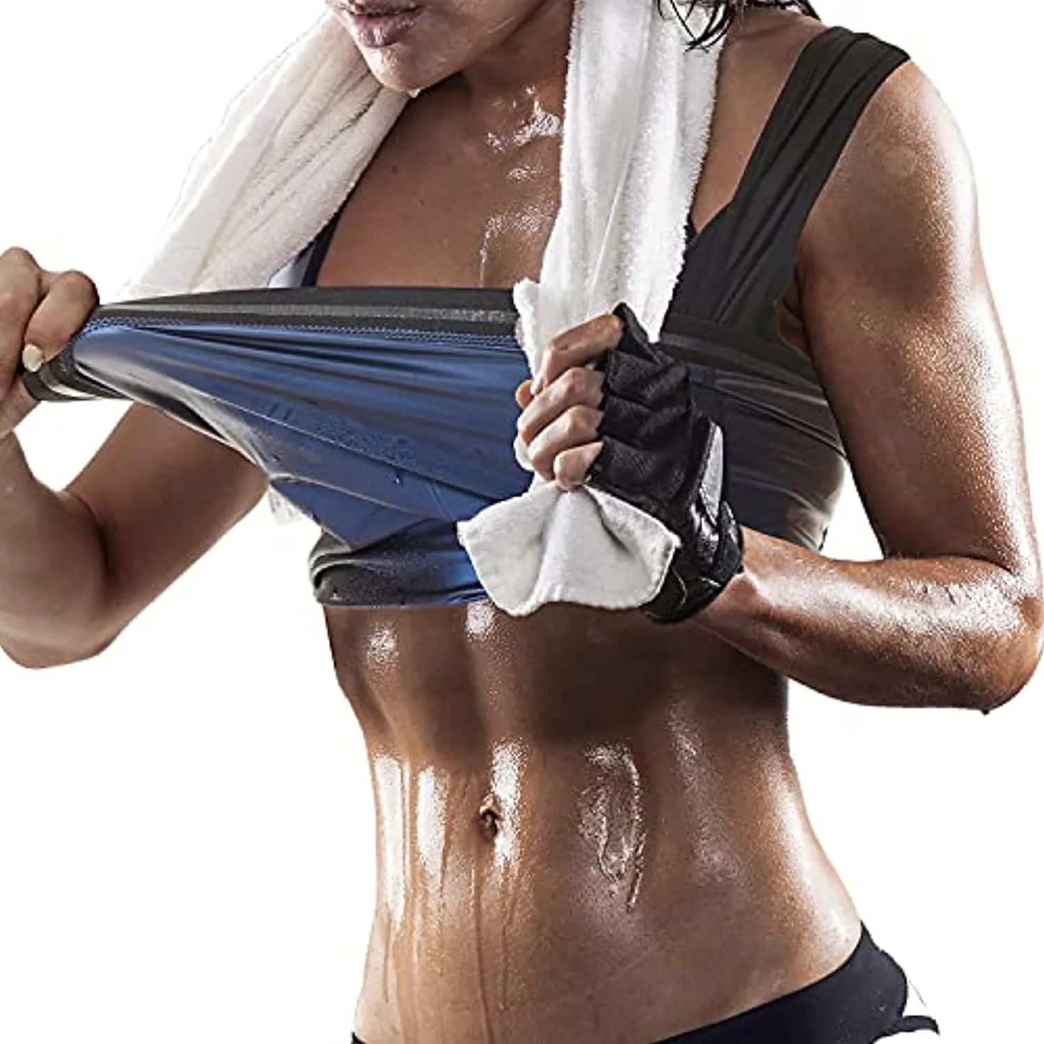 Women's Sauna Suit Waist Trimmer Polymer Sauna Belt Sweat Enhancing Body Shaper for Slimming Waist Trianer Workout Shapewear