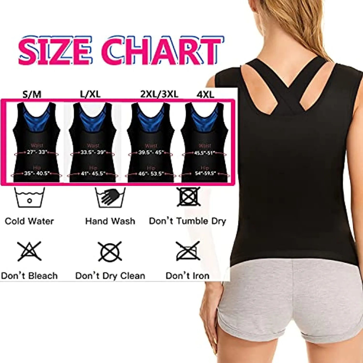 Women's Sauna Suit Waist Trimmer Polymer Sauna Belt Sweat Enhancing Body Shaper for Slimming Waist Trianer Workout Shapewear