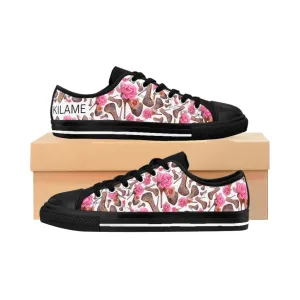 Women's Sneakers 'Rose pink flower'