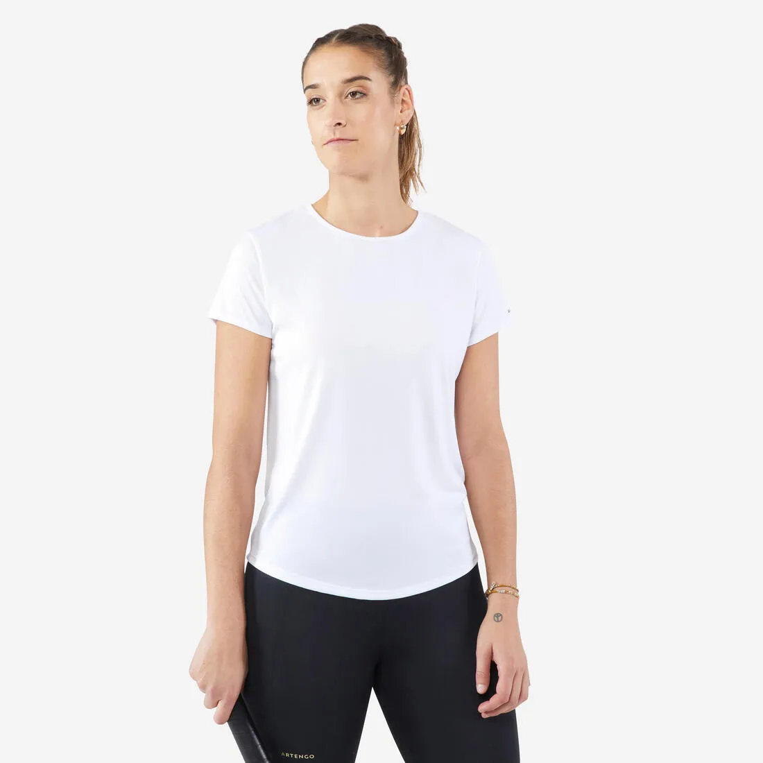 Women's Tennis Quick-Dry Crew Neck T-Shirt Essential 100