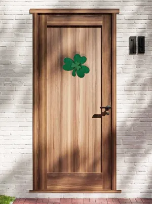 Wooden Shamrock Duo Matte Finish Door Hanger