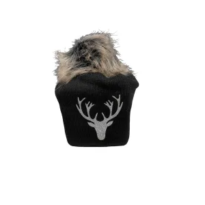 Woolk Small Knit Beanies with Poms