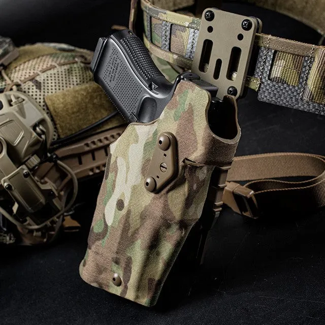 WST Holster 6354 DO for Glock 17 with X300 Flashlight - Ranger Green